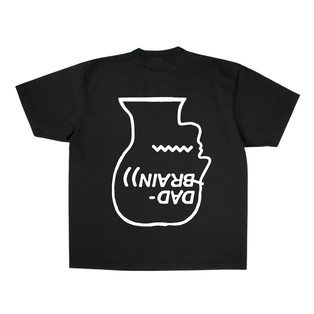 Dad Brain Logo T-Shirt - Black