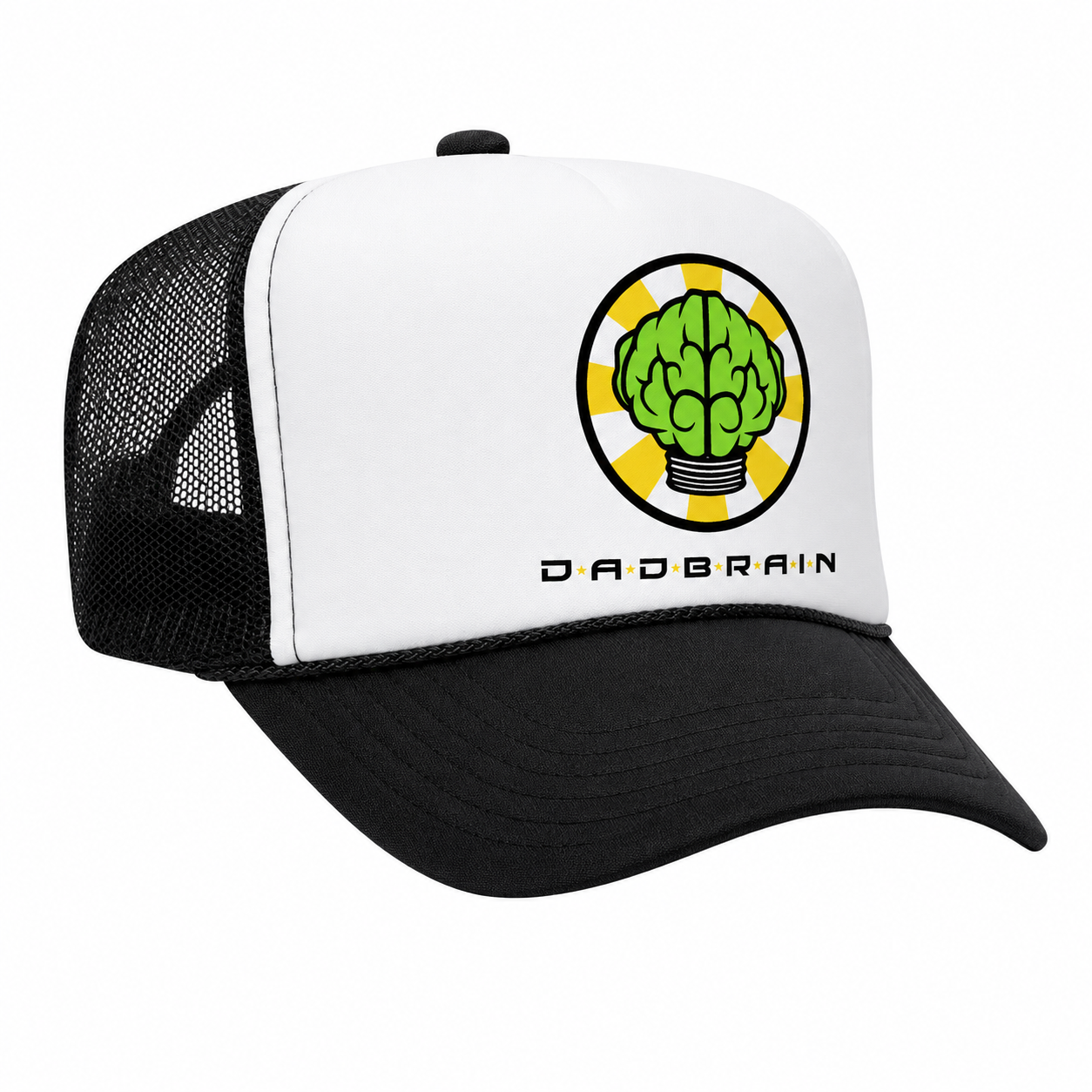 Dad Brain Foam Trucker Cap - (Black)