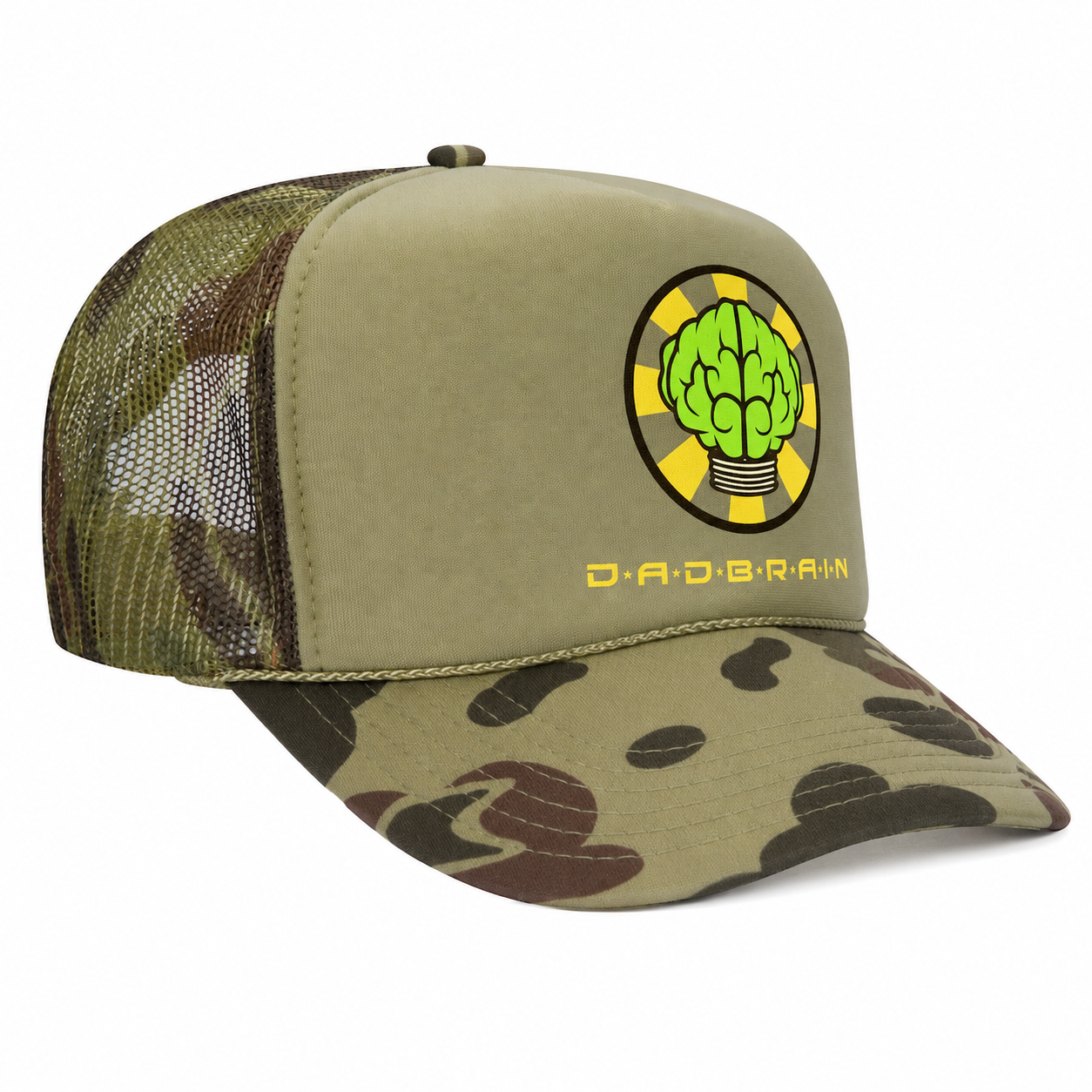 Dad Brain Foam Trucker Cap - (Camo)