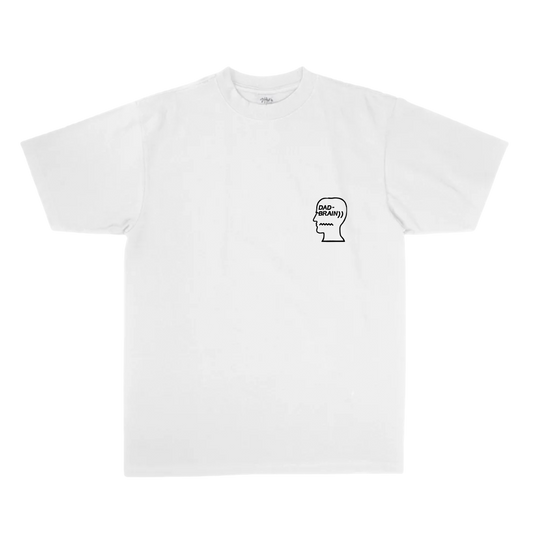 Dad Brain Logo T-Shirt - White